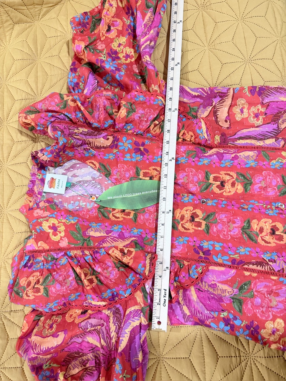 FARM Rio Red Spring Bananas Blouse - Picture 3 of 4